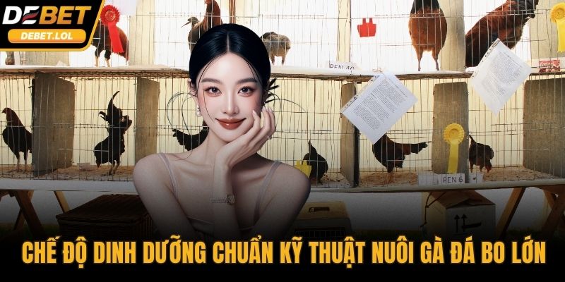 Chế độ dinh dưỡng chuẩn Kỹ thuật nuôi gà đá bo lớn