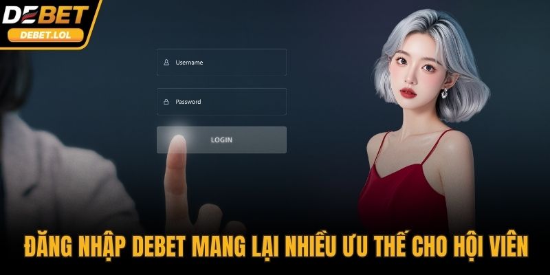 Đăng nhập DEBET mang lại nhiều ưu thế cho hội viên