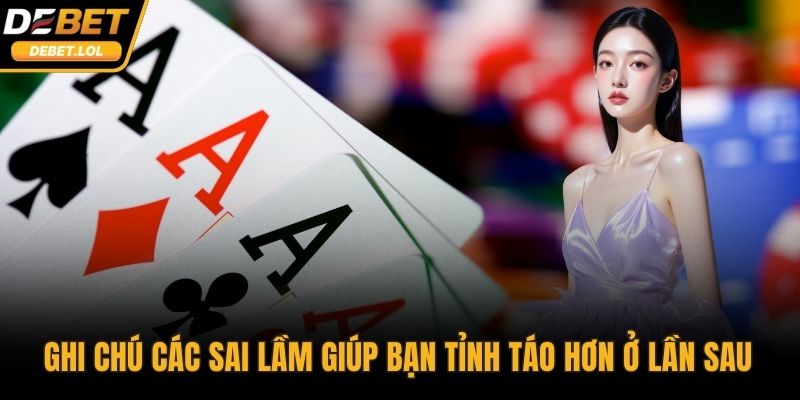 Ghi chú các sai lầm giúp bạn tỉnh táo hơn ở lần sau